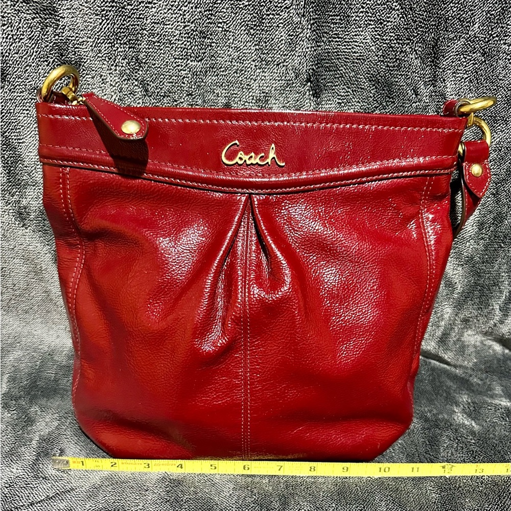 Coach handbag Rich Red Color